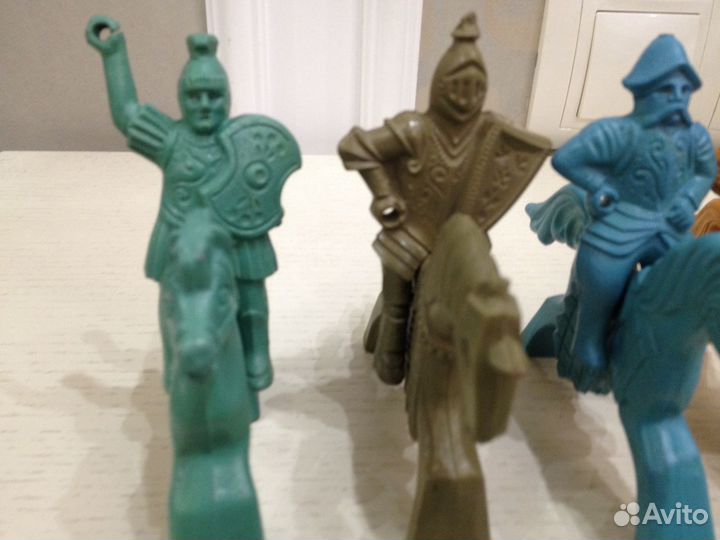 Солдатики всадники резиновые мки СССР