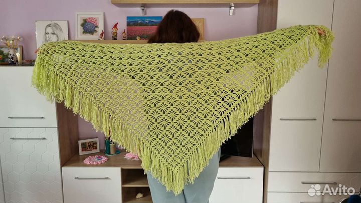 Платок шаль ручная работа