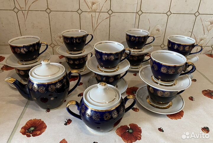 Чайный сервиз новый на 12 персон