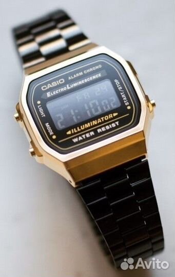 Часы наручные электронные Casio A-168wegb-1B