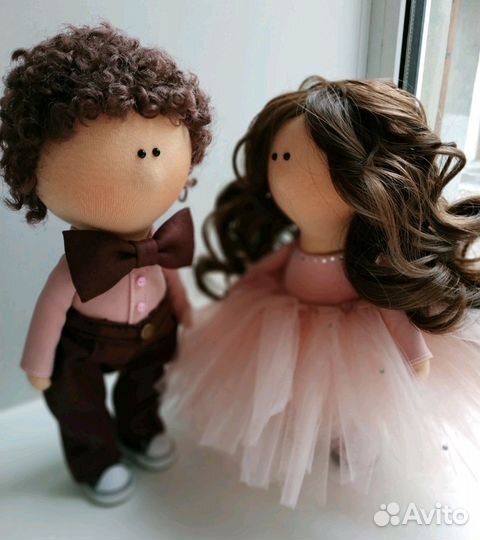 Куклы интерьерные - жених и невеста