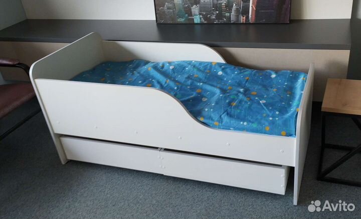 Кровать детская Санки с ящиками
