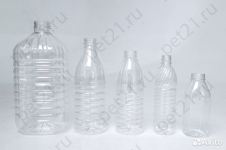 Пластиковые бутылки любого объема 0,05 л - 10 л