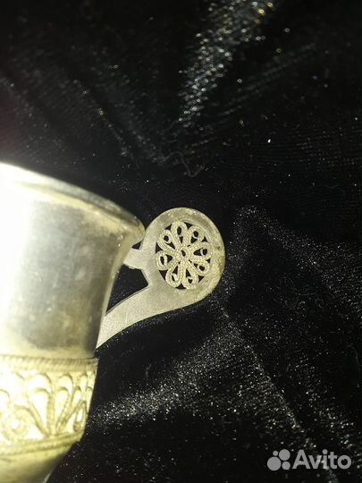 Кофейная чашка посеребрённая