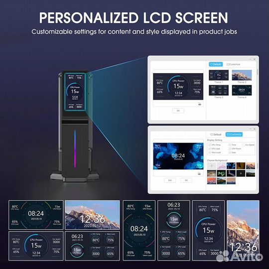 Мини-пк acemagic S1 N100 16/512Gb Win11 LCD
