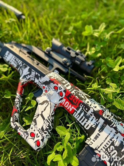 Игрушечный автомат AUG, стреляет шарами орбиз
