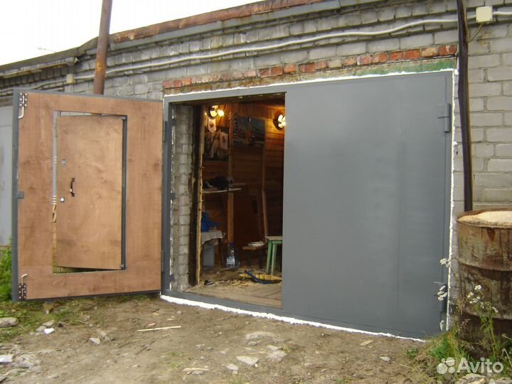 Ворота,краска хв,упоры 14 мм, з-к Рубин,засов