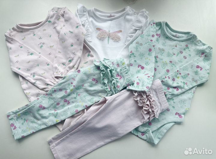 Пакет фирменной одежды Mothercare 74-80(6шт)