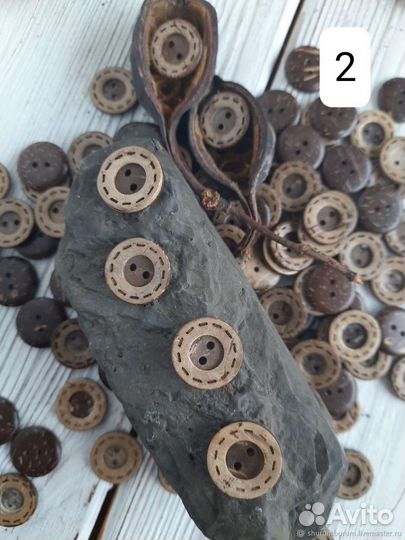 Пуговицы 18 мм набор 50шт пуговицы кокосовые 18 мм