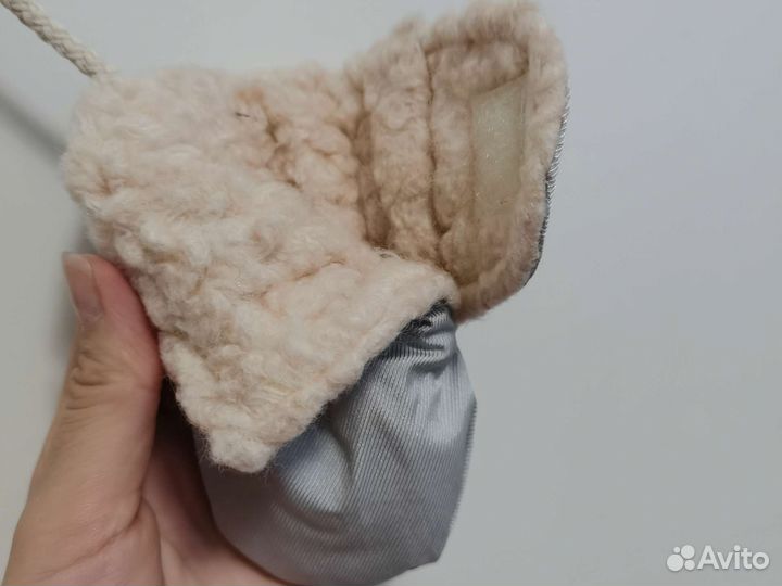 Зимние варежки на липучке для новорожденных