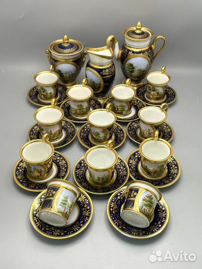 Антикварный сервиз Франция