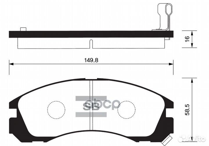 SP1068 Колодки тормозные дисковые, передние