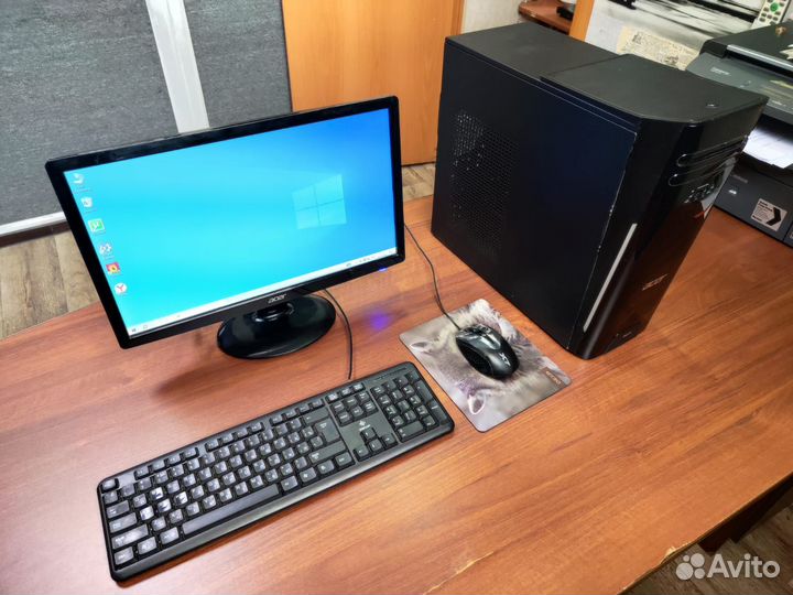 Компьютер Acer 4х ядерный. Видеокарта 2GB