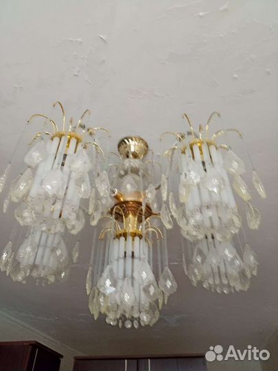 Люстра потолочная подвесная бу