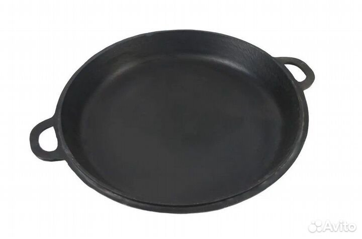 Крышка-сковорода чугунная под казан 10 литров (36