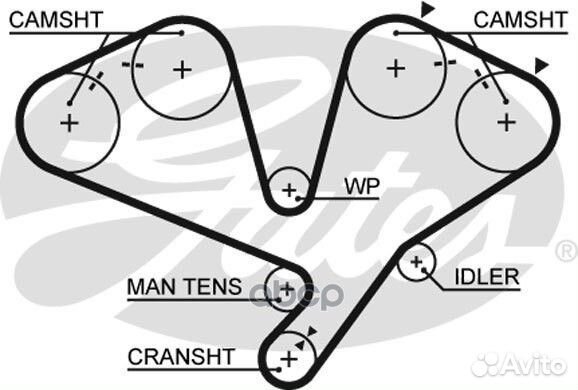 Ремень грм Mitsubishi 3.5GDI V6 6G74 Z265*32 93