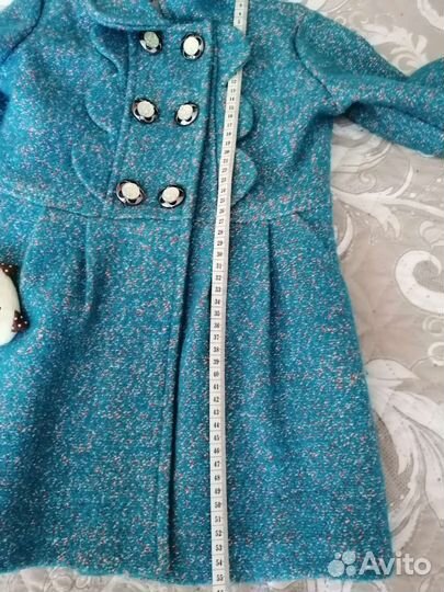 Пальто шерстяное для девочки 3-4 лет 30 размер