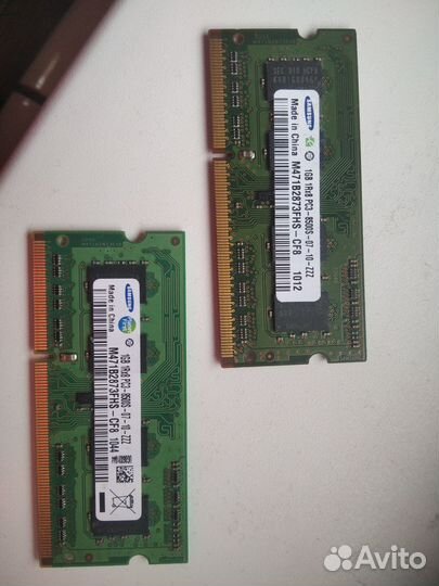 Оперативная память для ноутбука ddr3 1GB
