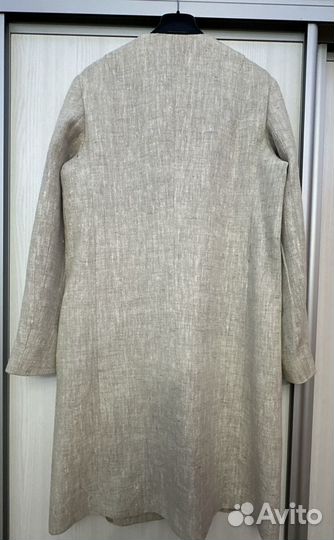 Тренч Massimo Dutti XS Лён