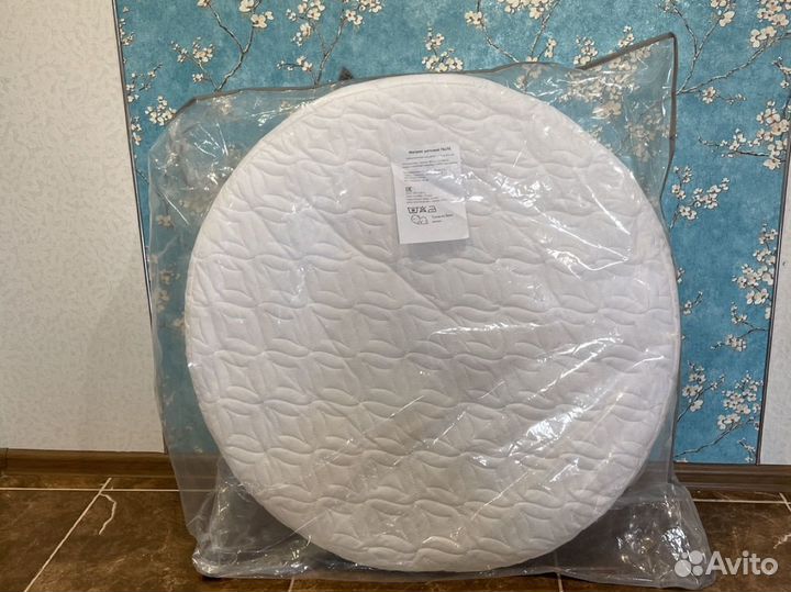 Матрас детский круглый 75х75. От 0 до 4-6 месяцев