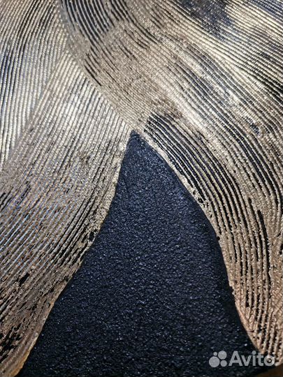 Картина на холсте D40 см акрил поталь текстурная п