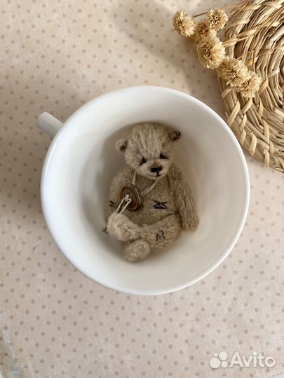 Вязаный мишка Тедди Кроха