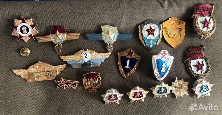 Знаки пв; вс СССР/РФ и гражданские значки