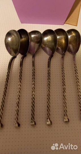Ложки мельхиор позолота