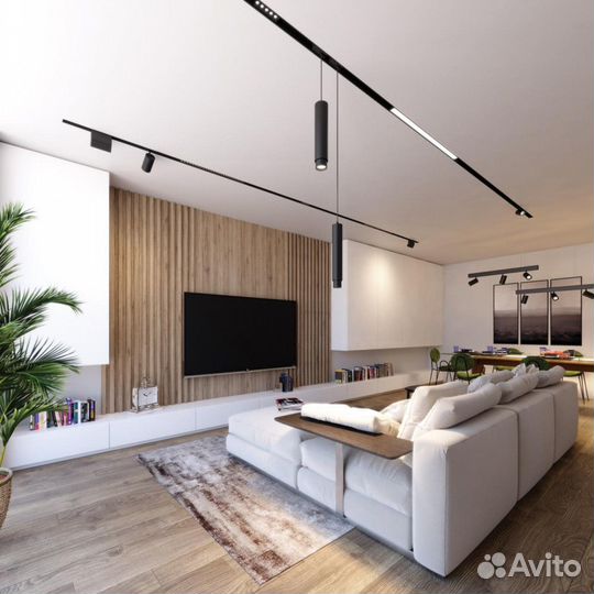 Светильник трековый подвесной GU10 220V IP20 300mm