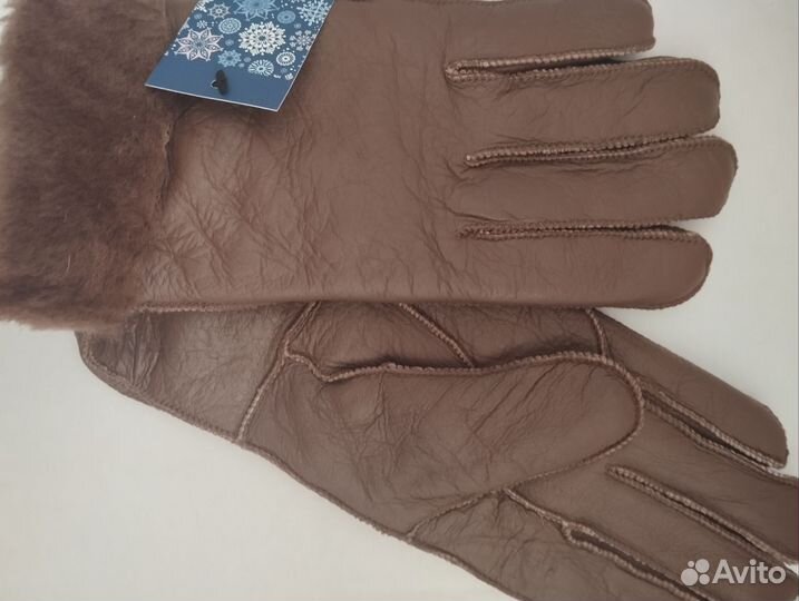 Перчатки женские из натуральной дублёнки