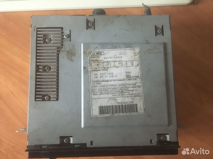 Магнитола с Hyundai Lantra