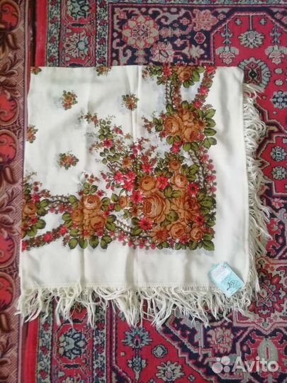 Павловопосадский платок шерсть