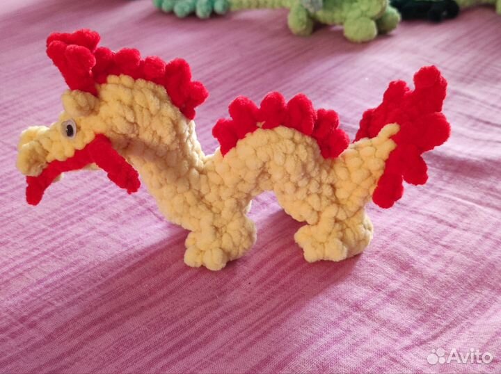 Дракон вязаный ручная работа