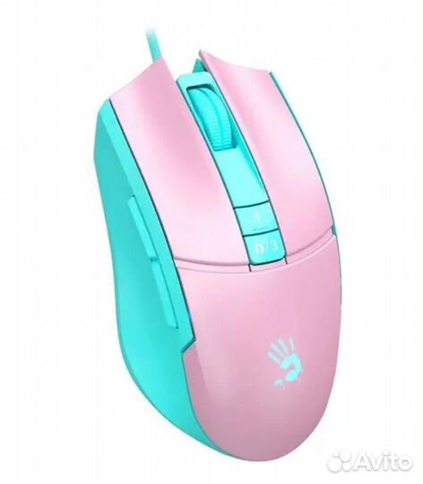 Игровая проводная мышь A4Tech Bloody L65 Max, розо