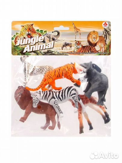 Набор фигурок диких животых Jungle animal 8 см 2A0