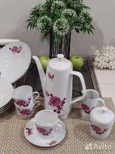 Винтажный сервиз Weisswasser ГДР