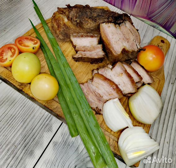 Копченое домашнее сало