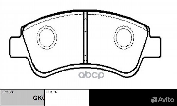 Ckpu-32 колодки дисковые передние Peugeot 307