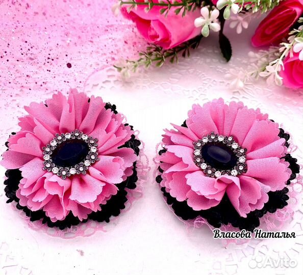 Бантики для волос. Ручная работа