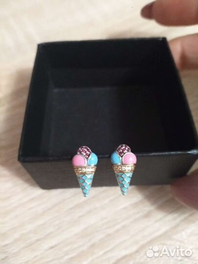 Серьги серебро