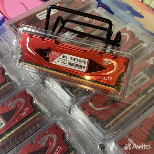 16gb(2x8gb) Jazer DDR4 8gb 3200Mhz XMP Новая