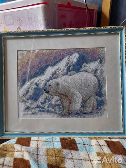 Картина вышивка крестом Медведица