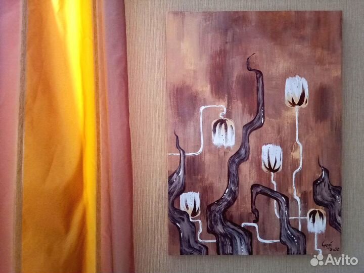 Авторская картина для интерьера 70х50 акрил