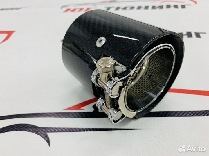 Насадка одинарная BMW M-Perfomance карбон 64 мм