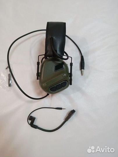 Наушники тактические активные с микрофоном
