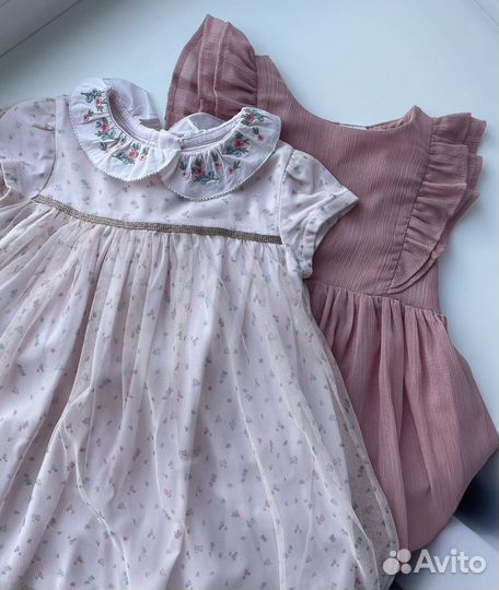 Платья next р.80 и H&M р. 86 (цена за 2 шт.)