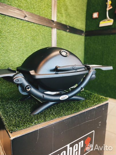 Газовый гриль weber Q 1200 черный