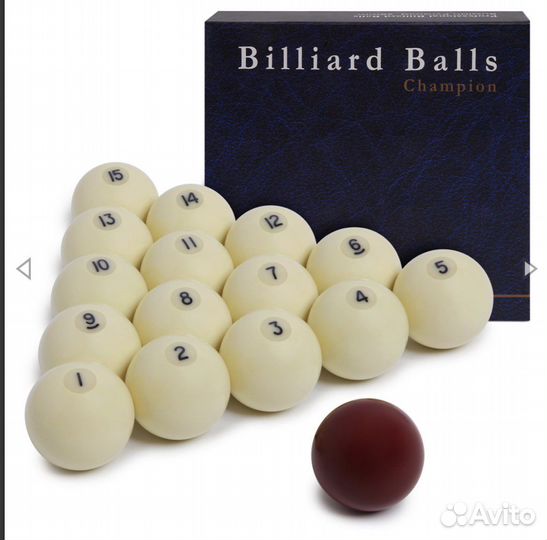 Комплект бильярдны шаров 68 мм 