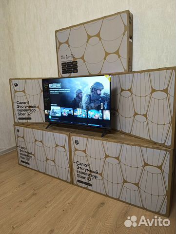 Умный телевизор Sber 32"(81 см), HD