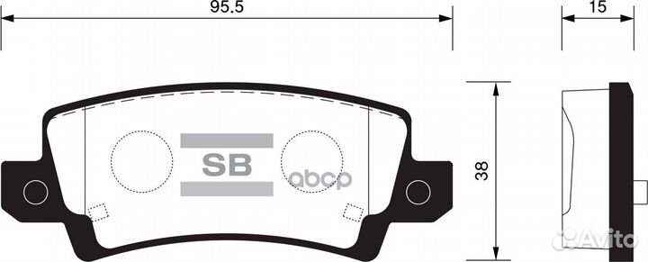 Колодки тормозные задние sangsin brake SP1503 S